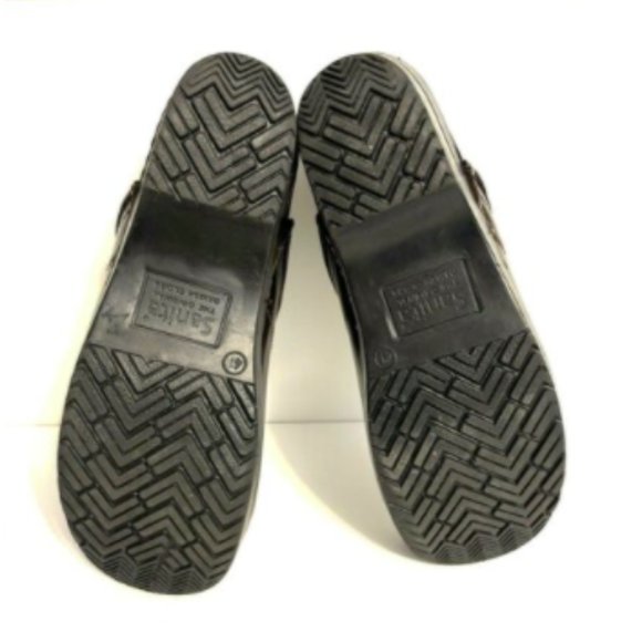 Sanita Professional Smooth Clogs Unisex  US M7 US W9  EU41 Brown Leather Shoes - Picture 8 of 9